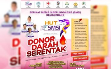 Sambut HUT ke-7 SMSI, Pengurus Deli Serdang akan Gelar Donor Darah dan Baksos